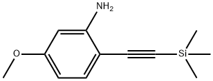 5-methoxy-2-((trimethylsilyl)ethynyl)aniline Structure