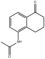 N-(5-Oxo-5,6,7,8-tetrahydronaphthalen-1-yl)acetamide 化学構造式
