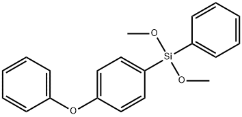 (4-Phenoxyphenyl) Phenyl Dimethoxysilane 化学構造式