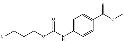 4-[[(3-Chloropropoxy)carbonyl]amino]-benzoic acid methyl ester Structure