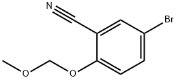 5-Bromo-2-(methoxymethoxy)benzonitrile 化学構造式