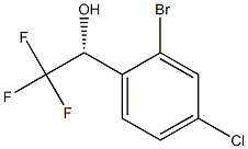 (R)-1-(2-bromo-4-chlorophenyl)-2,2,2-trifluoroethanol Structure