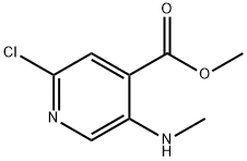 Methyl 2-chloro-5-(methylamino)isonicotinate Structure