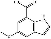 5-甲氧基-1H-吲哚-7-羧酸,1034352-72-1,结构式