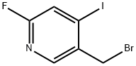 Pyridine, 5-(bromomethyl)-2-fluoro-4-iodo- Structure