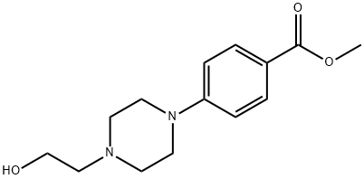 methyl 4-[4-(2-hydroxyethyl)piperazin-1-yl]benzoate Structure