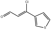 (2Z)-3-chloro-3-(thiophen-3-yl)prop-2-enal Structure