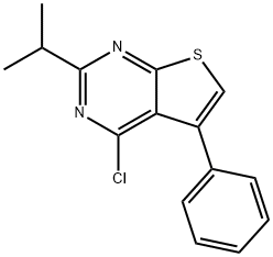 4-Chloro-2-isopropyl-5-phenylthieno[2,3-d]pyrimidine Structure