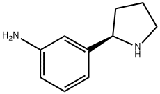 3-((2R)PYRROLIDIN-2-YL)PHENYLAMINE 化学構造式