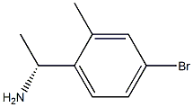 (1R)-1-(4-BROMO-2-METHYLPHENYL)ETHYLAMINE 化学構造式