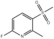 6-fluoro-2-methyl-3-(methylsulfonyl)pyridine Struktur