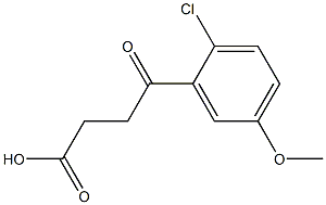 4-(2-Chloro-5-methoxyphenyl)-4-oxobutanoic acid 化学構造式