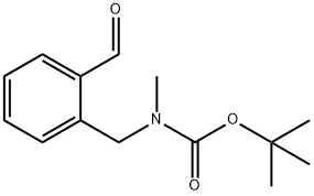 tert-Butyl 2-formylbenzyl(methyl)carbamate 结构式