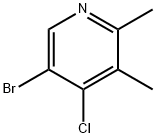 5-Bromo-4-chloro-2,3-dimethylpyridine Structure