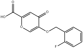 5-(2-Fluoro-benzyloxy)-4-oxo-4H-pyran-2-carboxylic acid Structure