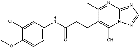N-(3-chloro-4-methoxyphenyl)-3-(7-hydroxy-5-methyl-[1,2,4]triazolo[1,5-a]pyrimidin-6-yl)propanamide Structure
