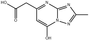 2-(7-hydroxy-2-methyl-[1,2,4]triazolo[1,5-a]pyrimidin-5-yl)acetic acid Struktur