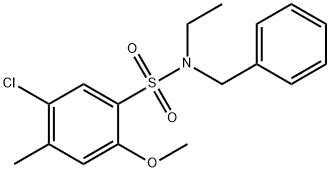 1043690-06-7 N-benzyl-5-chloro-N-ethyl-2-methoxy-4-methylbenzenesulfonamide