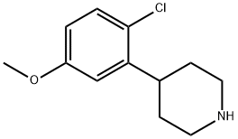 4-(2-chloro-5-methoxyphenyl)piperidine hydrochloride Structure