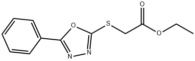 ethyl [(5-phenyl-1,3,4-oxadiazol-2-yl)sulfanyl]acetate Structure