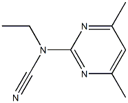 (4,6-dimethylpyrimidin-2-yl)ethylcyanamide Structure