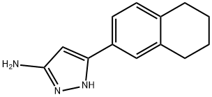 5-(5,6,7,8-tetrahydro-2-naphthalenyl)-1H-Pyrazol-3-amine Structure