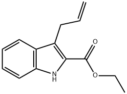 3-烯丙基吲哚-2-甲酸乙酯,104699-49-2,结构式