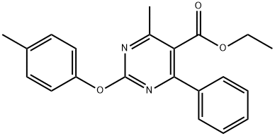 1048007-30-2 Ethyl 4-methyl-6-phenyl-2-(p-tolyloxy)pyrimidine-5-carboxylate