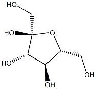 alpha-D-fructofuranose Struktur