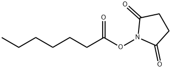 2,5-二氧代吡咯烷-1-基庚酸酯, 104943-22-8, 结构式