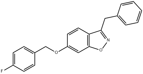 3-benzyl-6-[(4-fluorobenzyl)oxy]-1,2-benzoxazole 结构式