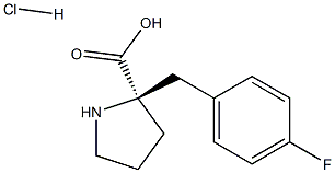 2-[(4-fluorophenyl)methyl]-L-Proline hydrochloride,1049740-69-3,结构式