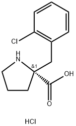 2-[(2-chlorophenyl)methyl]-L-Proline hydrochloride Structure