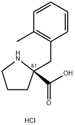 2-[(2-methylphenyl)methyl]-D-Proline hydrochloride Struktur