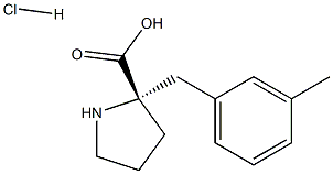 2-[(3-methylphenyl)methyl]-D-Proline hydrochloride Struktur