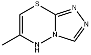 6-メチル-5H-1,2,4-トリアゾロ[3,4-b][1,3,4]チアジアジン 化学構造式