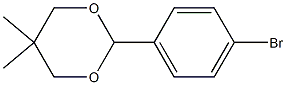 2-(4-bromophenyl)-5,5-dimethyl-1,3-dioxane Struktur