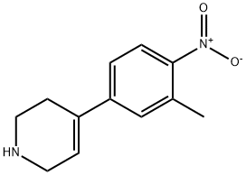 4-(3-methyl-4-nitrophenyl)-1,2,3,6-tetrahydropyridine 结构式