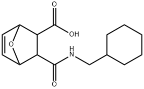 3-((cyclohexylmethyl)carbamoyl)-7-oxabicyclo[2.2.1]hept-5-ene-2-carboxylic acid Structure