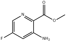 3-氨基-5-氟吡啶甲酸甲酯, 1052714-11-0, 结构式