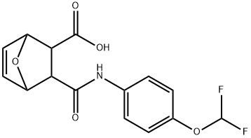 3-((4-(difluoromethoxy)phenyl)carbamoyl)-7-oxabicyclo[2.2.1]hept-5-ene-2-carboxylic acid|