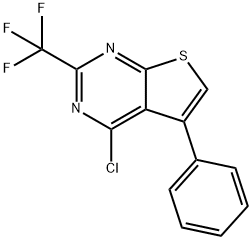 4-Chloro-5-phenyl-2-(trifluoromethyl)thieno[2,3-d]pyrimidine Structure
