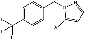 5-Bromo-1-(4-(trifluoromethyl)benzyl)-1H-pyrazole Structure