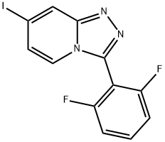 3-(2,6-Difluorophenyl)-7-iodo-[1,2,4]triazolo[4,3-a]pyridine Structure