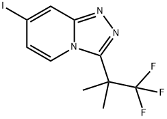 7-Iodo-3-(1,1,1-trifluoro-2-methylpropan-2-yl)-[1,2,4]triazolo[4,3-a]pyridine Structure