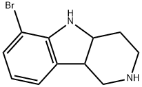 6-bromo-2,3,4,4a,5,9b-hexahydro-1H-pyrido[4,3-b]indole Struktur