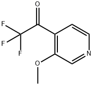 2,2,2-Trifluoro-1-(3-methoxypyridin-4-yl)ethanone 化学構造式