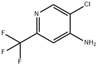 5-chloro-2-(trifluoromethyl)pyridin-4-amine Struktur