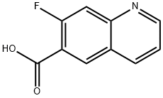 7-fluoro-6-Quinolinecarboxylic acid Struktur