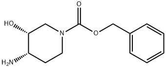 (3R,4S)-4-氨基-3-羟基哌啶-1-羧酸苄酯,1065677-73-7,结构式